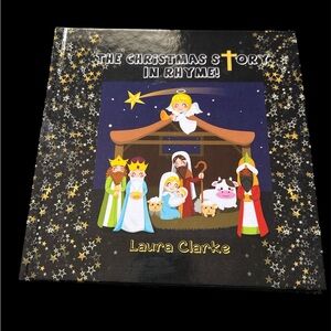 The Christmas Story in Rhyme Book by - Black Cover